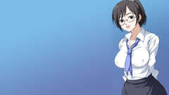 Tie glasses meganekko Simple