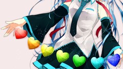 Tie Hearts pink background Ribbons stockings skirts blush blue 