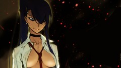 Tie long hair anime girls blue eyes highschool of the dead 