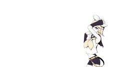 Tie navel Shorts shirts belts blondes anime girls short hair 