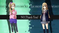 Tie socks blondes skirts long hair blue eyes school uniforms k 