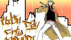 Tie Typography Swords blondes bleach Vizard Hirako Shinji