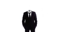 Tie white background monochrome suit Anonymous