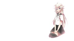 Tie white background white hair sitting shirts skirts blush 