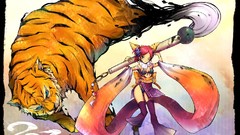 Tigers legs pink hair anime girls short hair wink underwear 