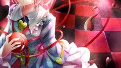 Tile Anime shirts sleeves pink hair pink eyes anime girls short 