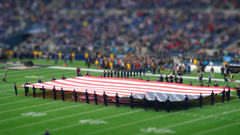 Tilt-shift American Flag