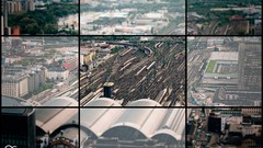 Tilt-shift train stations Tren