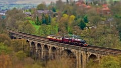Tilt-shift trains railroads