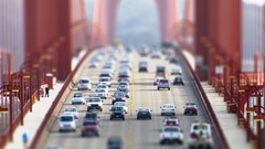 Tilt-shift vehicles cars Bridges