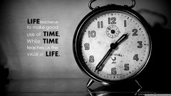 Time clocks Quotes grayscale