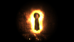 Time metal Art background widescreen keyhole