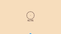 Time Typography minimalistic artwork