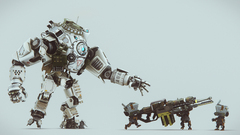 titanfall Anime Rifles video games artwork video game art
