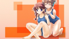 To heart to heart 2 komaki manaka komaki ikuno school swimsuits