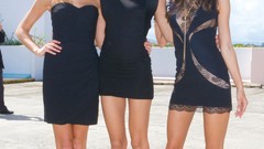 Together woman fashion Actress angels secret smiling brunettes 