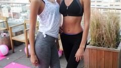 Together woman fashion Actress angels secret smiling brunettes 