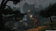 Tomb raider lara croft in the rain