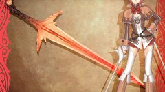 tony taka sword shining wind redhead short hair Anime standing