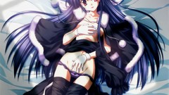 Top view anime girls panties Amamiya Yuuko