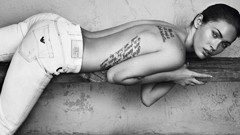 Topless grayscale monochrome strategic