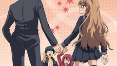 Toradora aisaka taiga kushieda minori takasu ryuuji kawashima 
