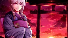 Torii white hair Japanese