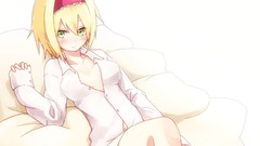 Touhou alice margatroid open shirt