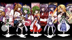 touhou anime girls collage Anime
