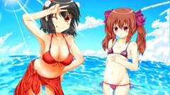 Touhou bikini cleavage summer