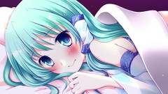 Touhou blue eyes beds