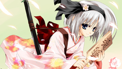 Touhou blue eyes konpaku