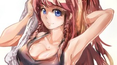 Touhou blue eyes redheads