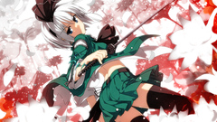 Touhou blue eyes skirts