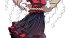 Touhou blue hair red