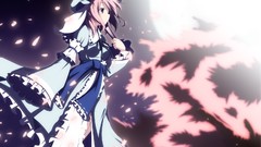 Touhou cherry blossoms night