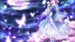 Touhou cherry blossoms pink