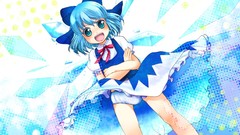 Touhou cirno blue hair