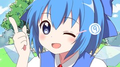 Touhou cirno blue hair