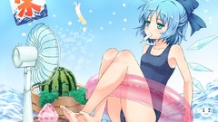 Touhou cirno blue hair