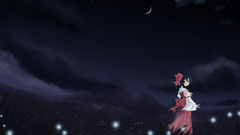 Touhou dark night miko