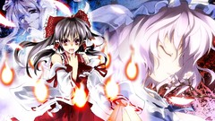 Touhou dress fire miko