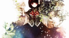 Touhou dress Flowers Birds