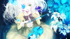 Touhou dress Flowers long