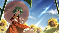 Touhou dress Flowers red