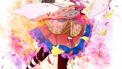 Touhou dress multicolor Flowers