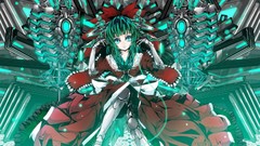 Touhou dress Robots blue