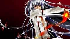 Touhou fire cleavage long