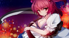 Touhou Flowers scythe redheads