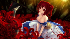 Touhou Flowers scythe redheads